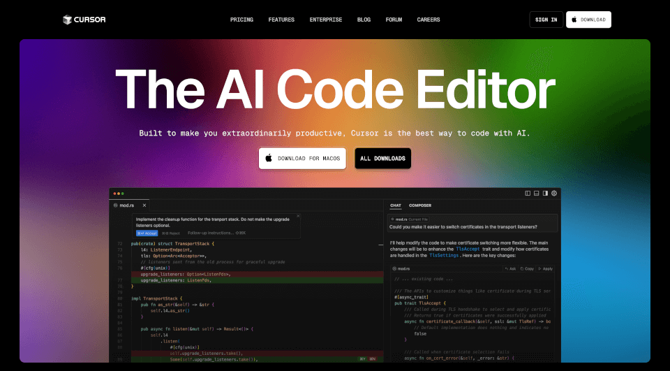 Cursor - The AI-first Code Editor
