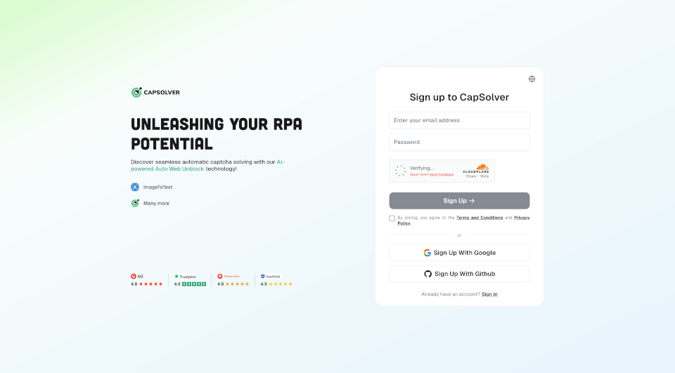 CapSolver - Automatic Captcha Solution Service