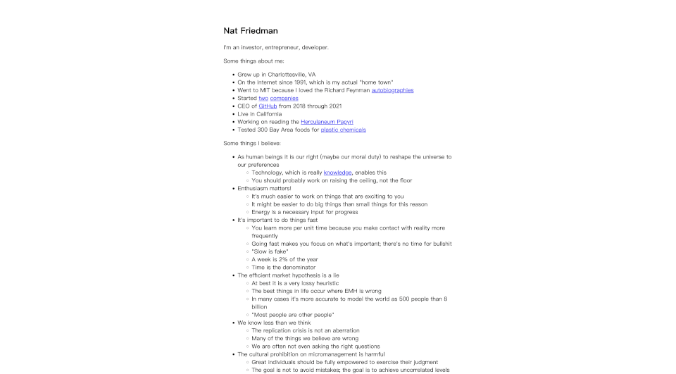 Nat Friedman Innovator And Tech Enthusiast SeekTool ai Directory