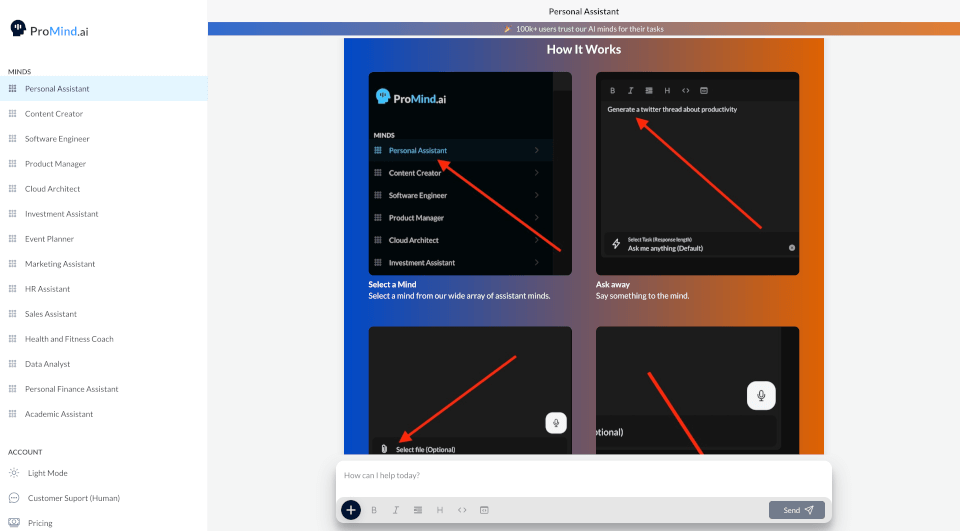 ProMindGPT - AI Powered Content Generation