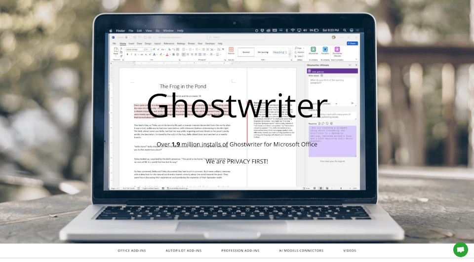 Ghostwriter Add-ins for Microsoft Office