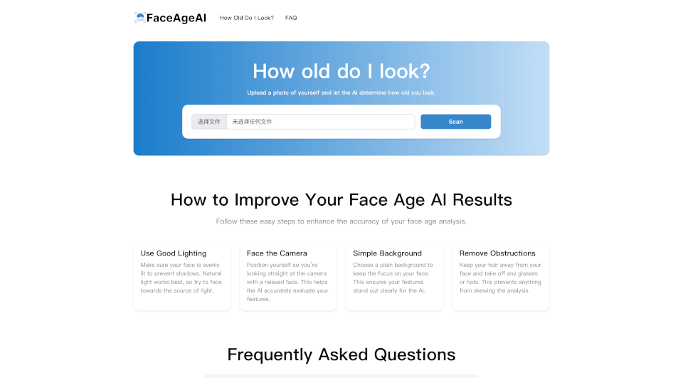 Face Age AI