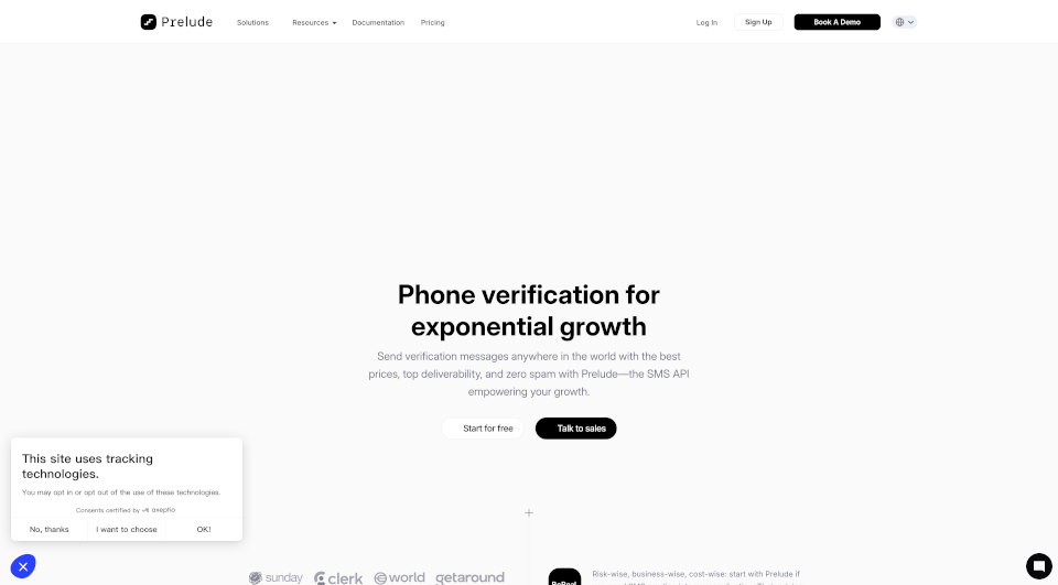 Prelude SMS API Global OTP Verification With 99 Deliverability 