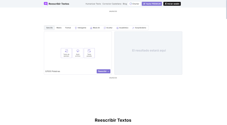 Reescribir Textos