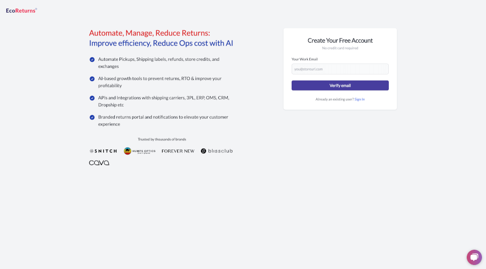 Saara Inc (EcoReturns)