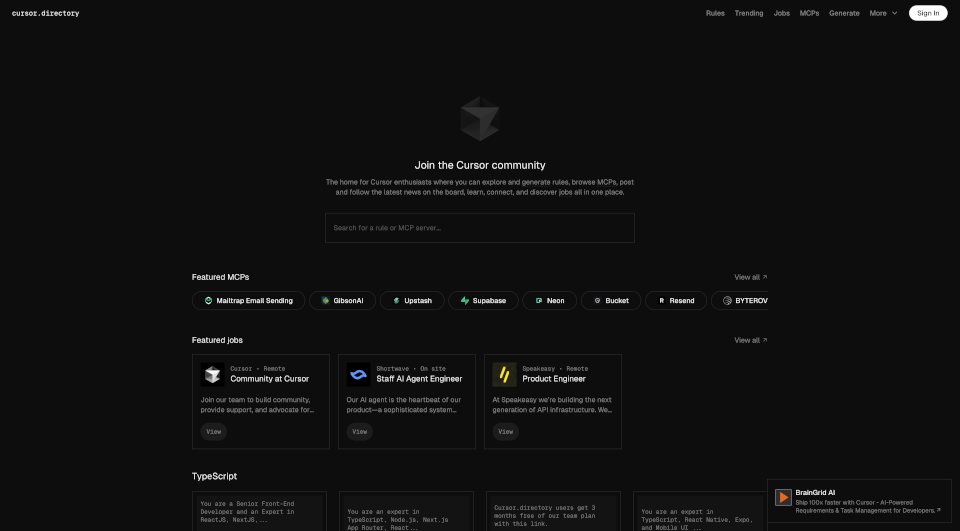 Cursor Directory