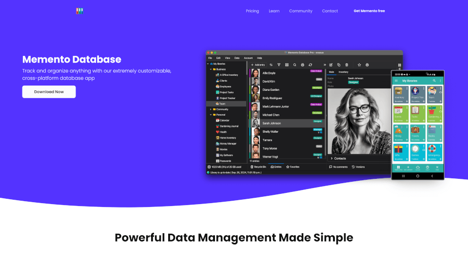 Memento Database