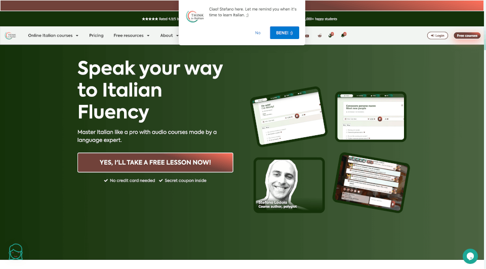 Think in Italian