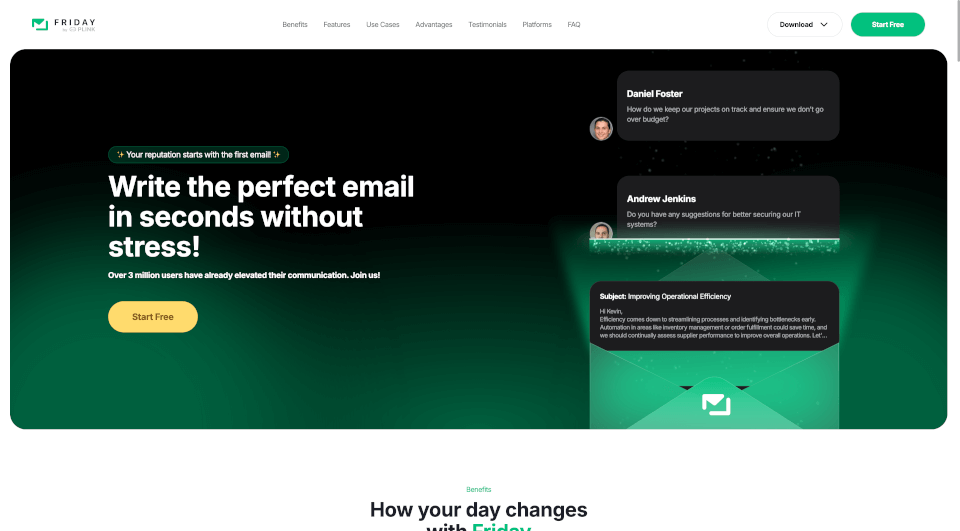 Friday: AI E-mail Writer