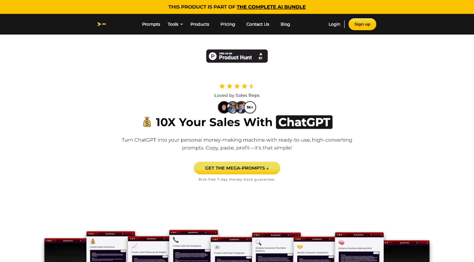 200+ ChatGPT Mega-Prompts for Sales