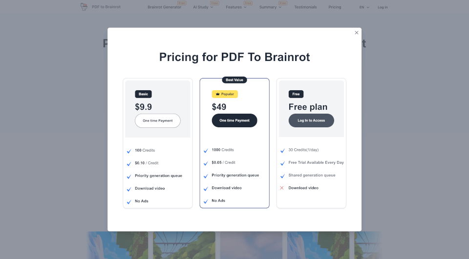 PDF To Brainrot