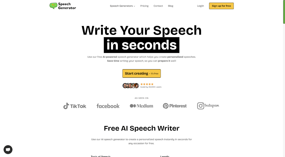 AI Speech Generator