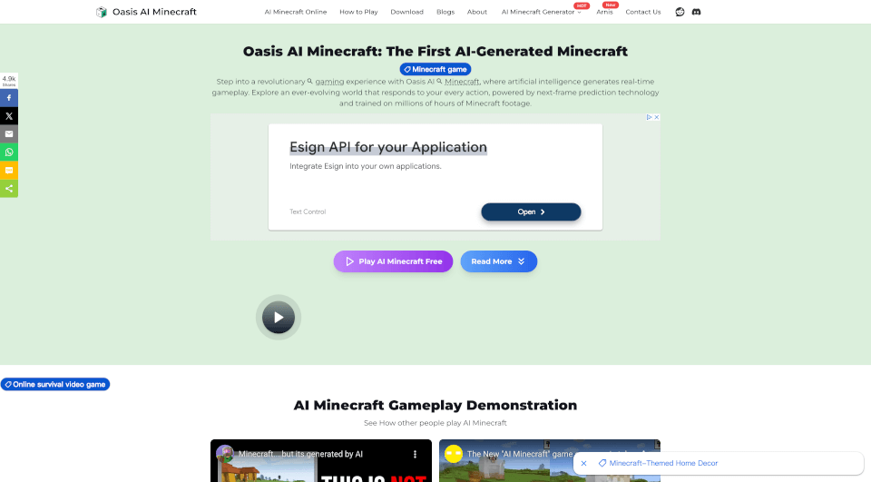 AI Minecraft