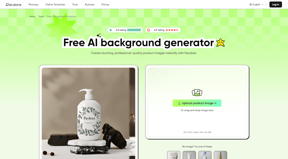 Pacdora AI Background Generator