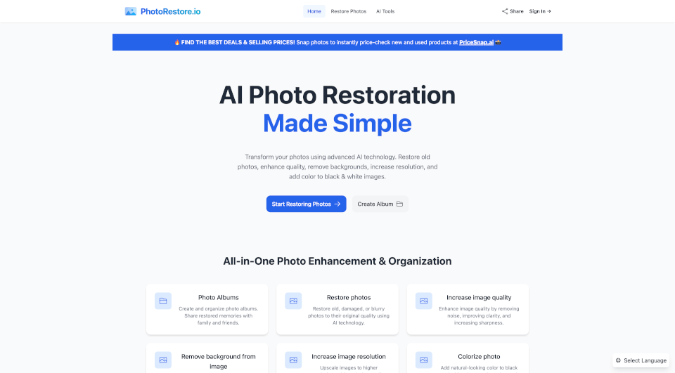 PhotoRestore.io