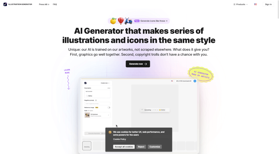 AI Illustration Generator