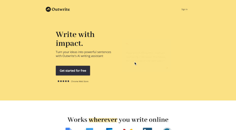 Outwrite