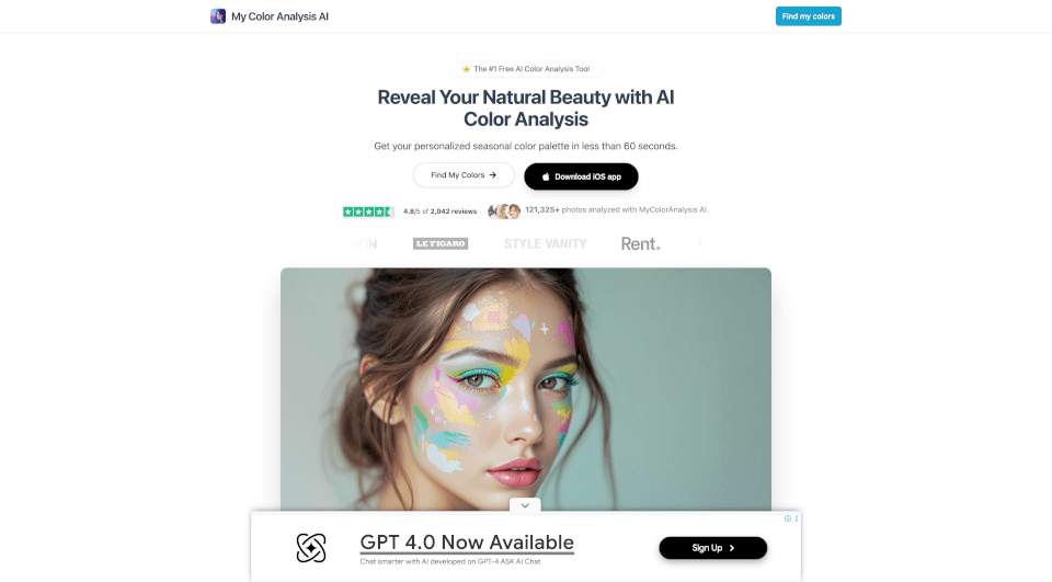 My Color Analysis AI