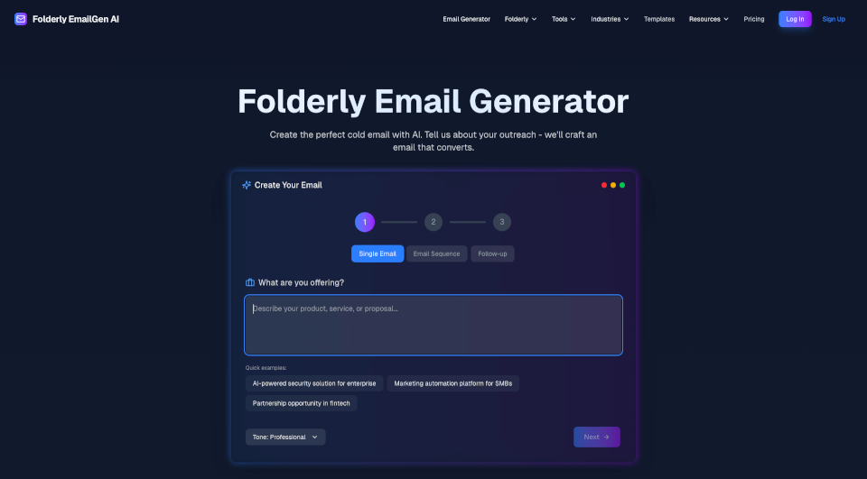 Folderly EmailGen AI