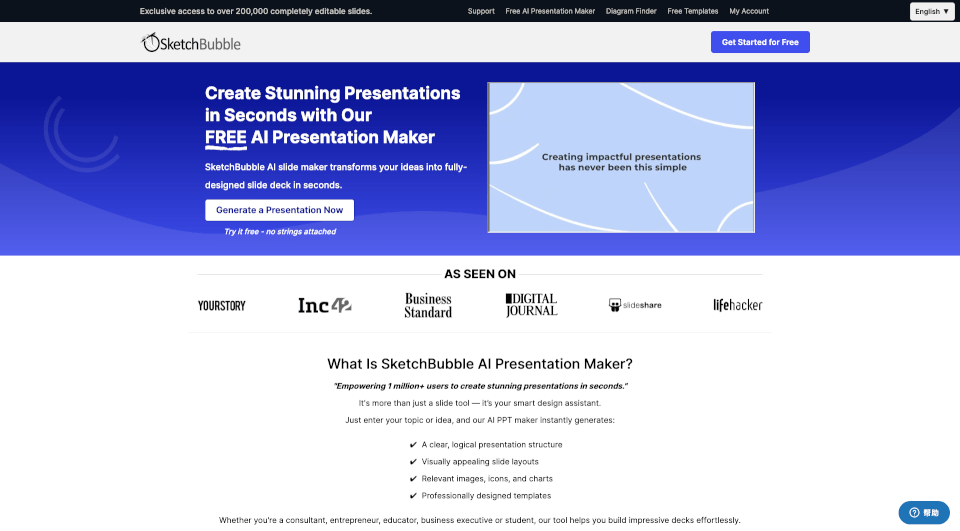 SketchBubble AI Presentation Maker