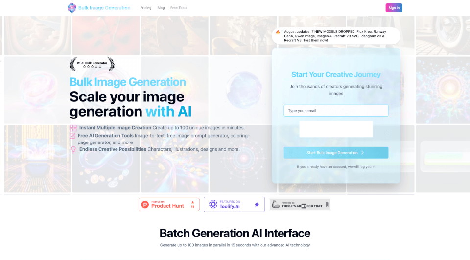 Bulk Image Generation