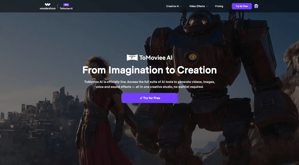 WonderShare ToMoviee AI