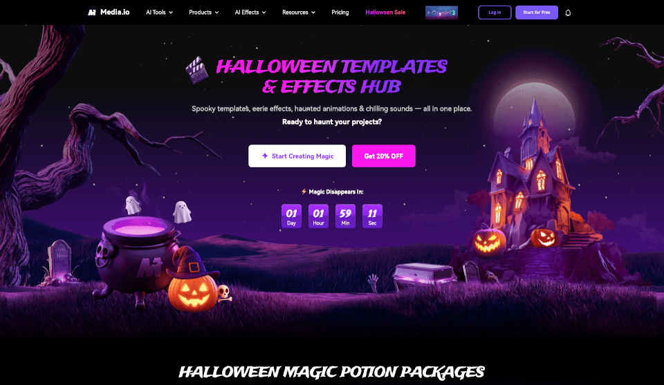 Media.io Halloween AI Generator
