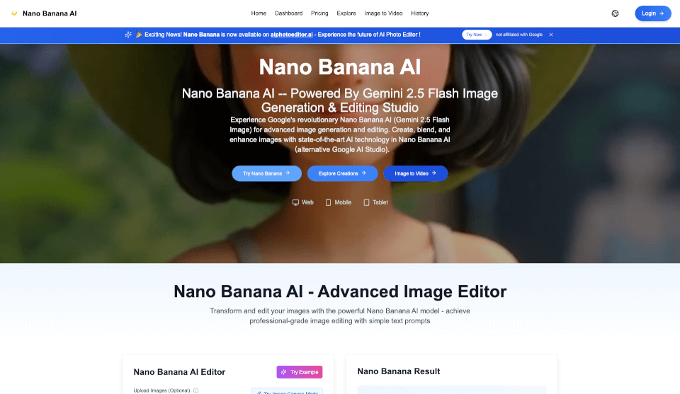Nano Banana AI Online
