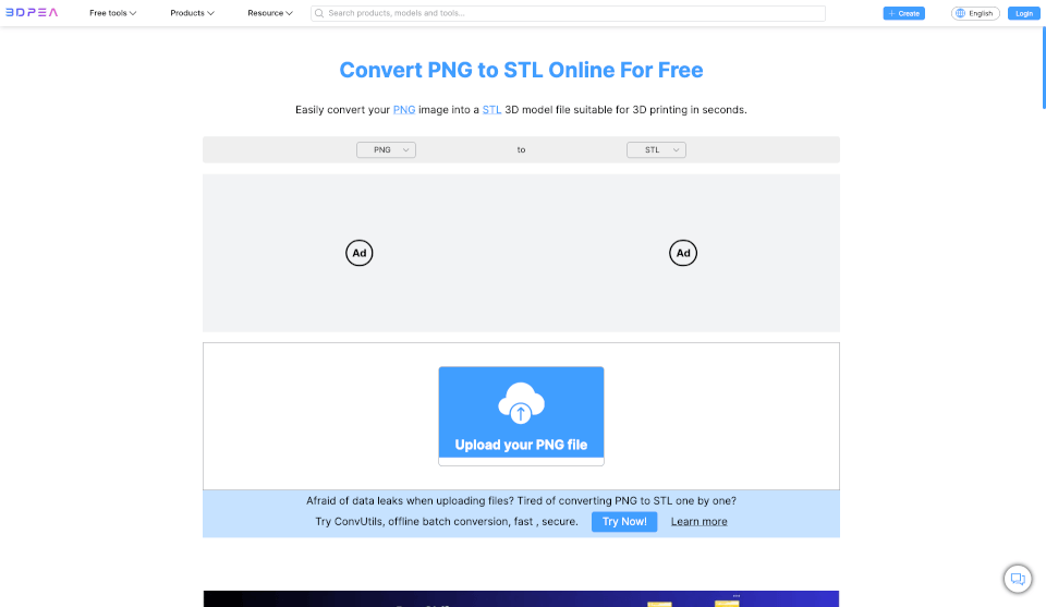 PNG to STL Converter – 3DPEA