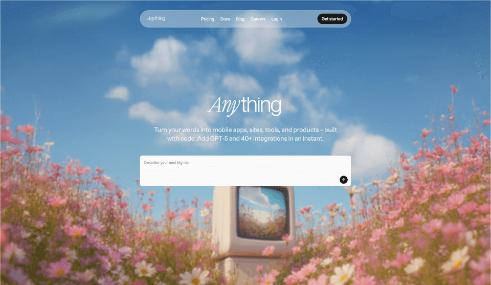 Anything - AI app builder
