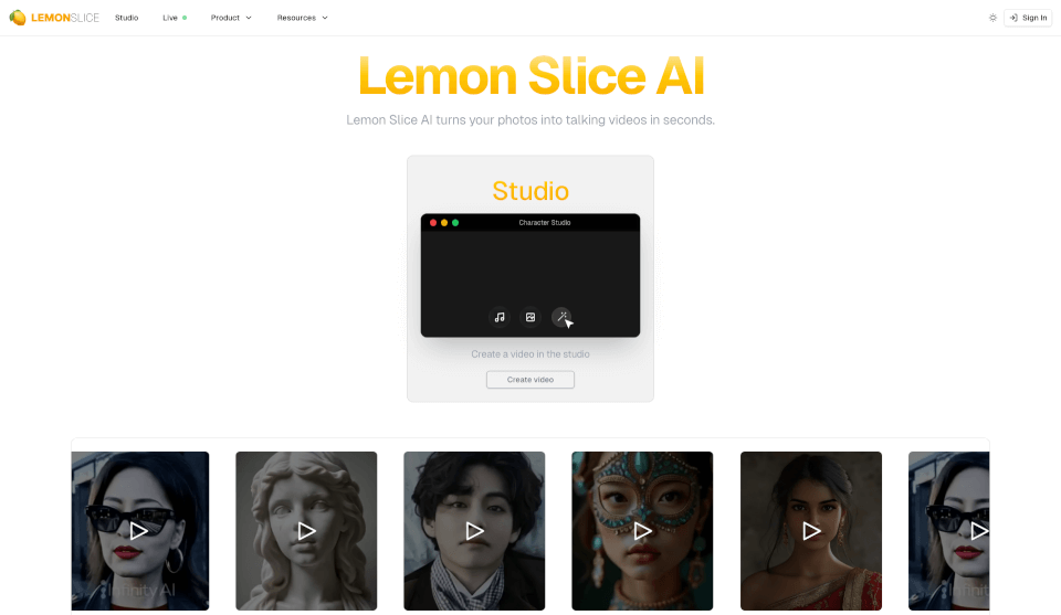 Lemon Slice (formerly Infinity AI)