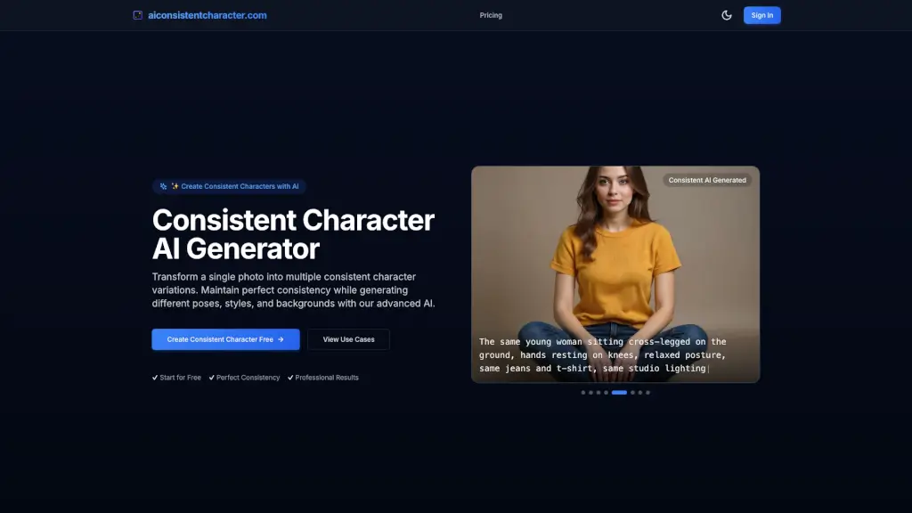 AI Consistent Character Generator