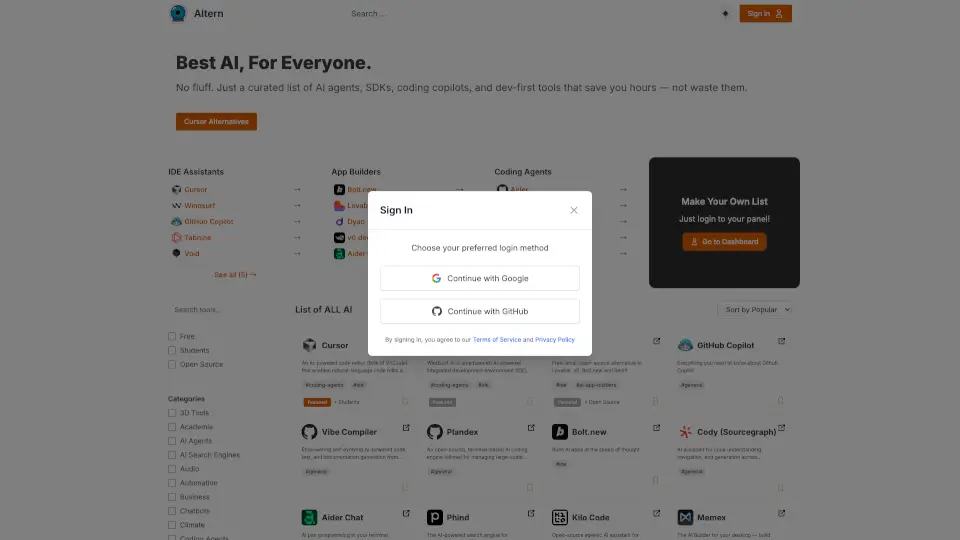 Altern: Your Gateway to AI Discoveries