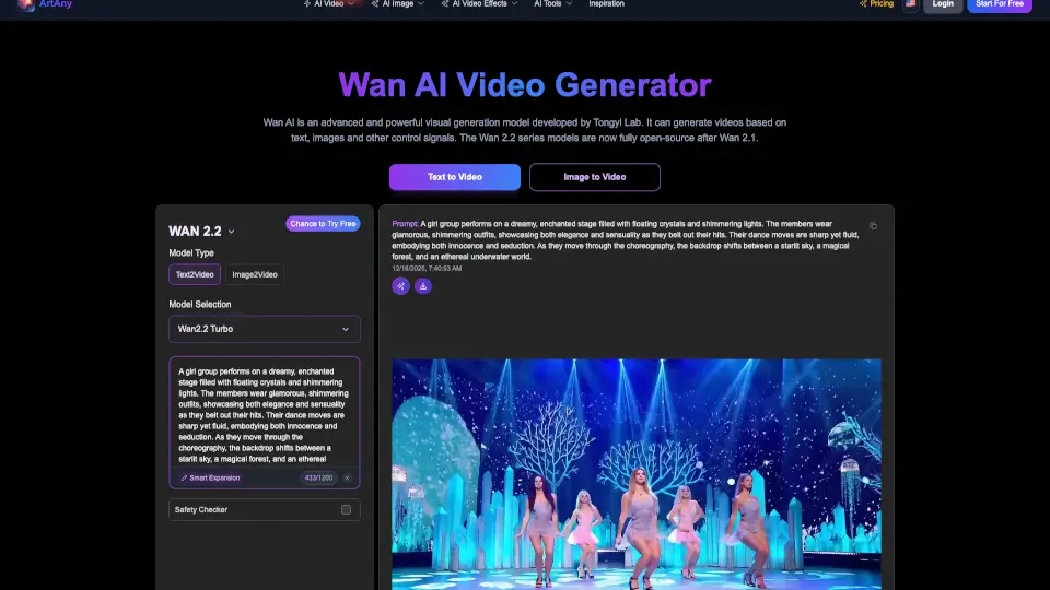 wan ai video generator