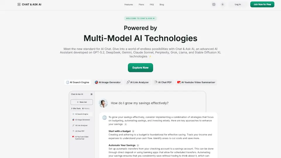 Ask AI - AI Powered Chat Bot Assistant