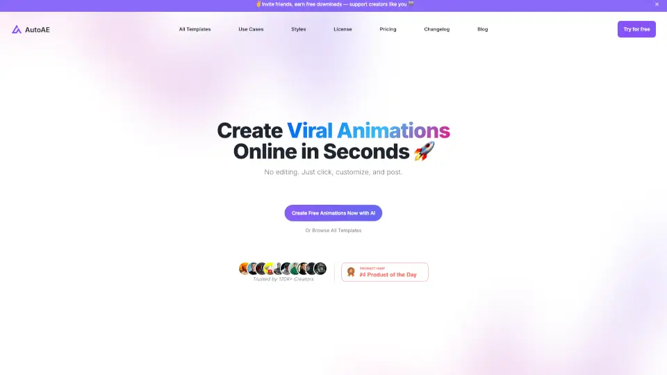 AutoAE: Viral Hooks & YouTube Video Online Generator