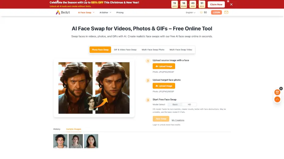 BeArt AI Face Swap