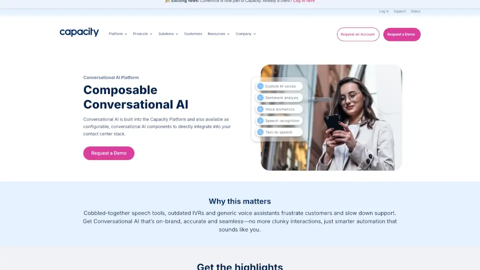 Capacity Conversational AI Software