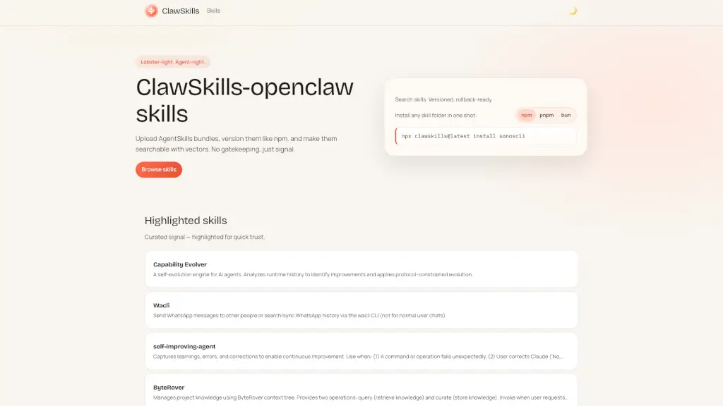 ClawSkills-openclaw skills