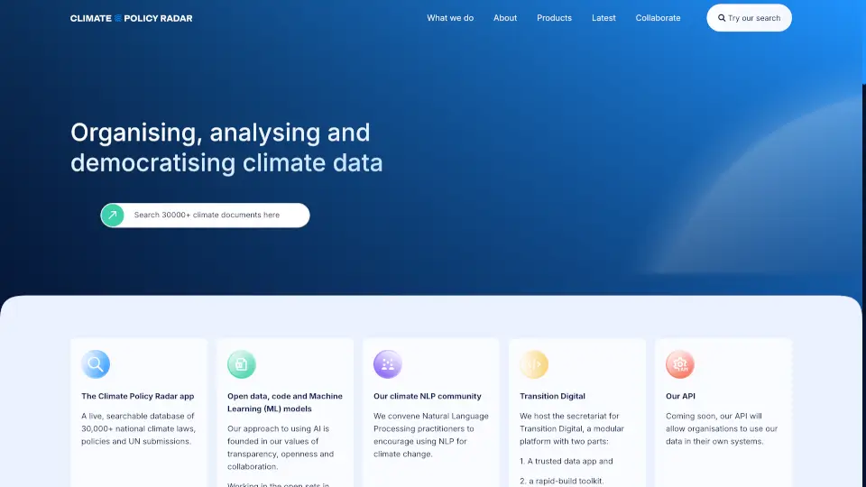 Climate Policy Radar