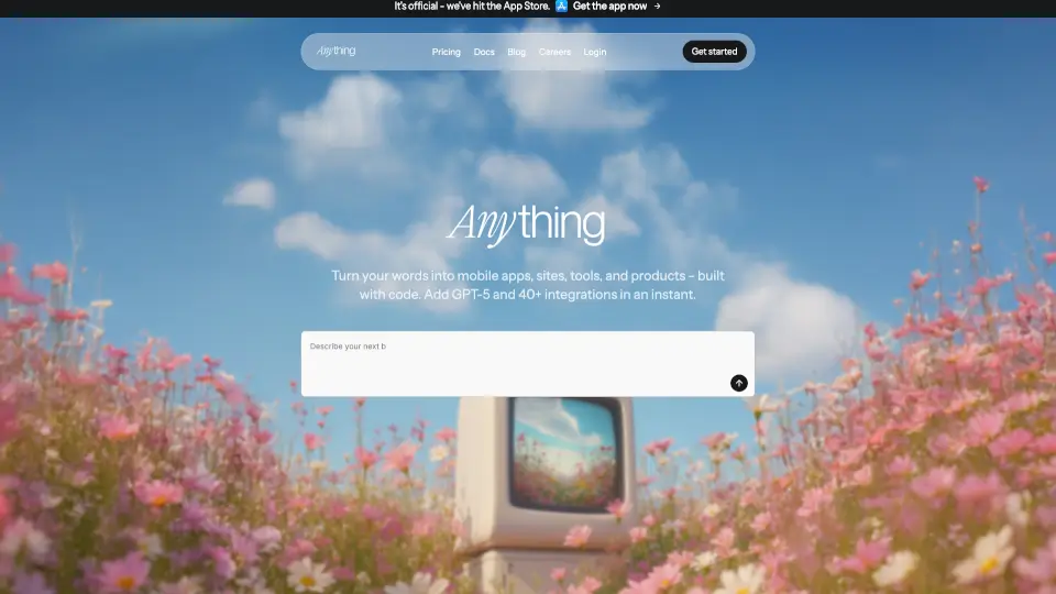Anything - AI app builder