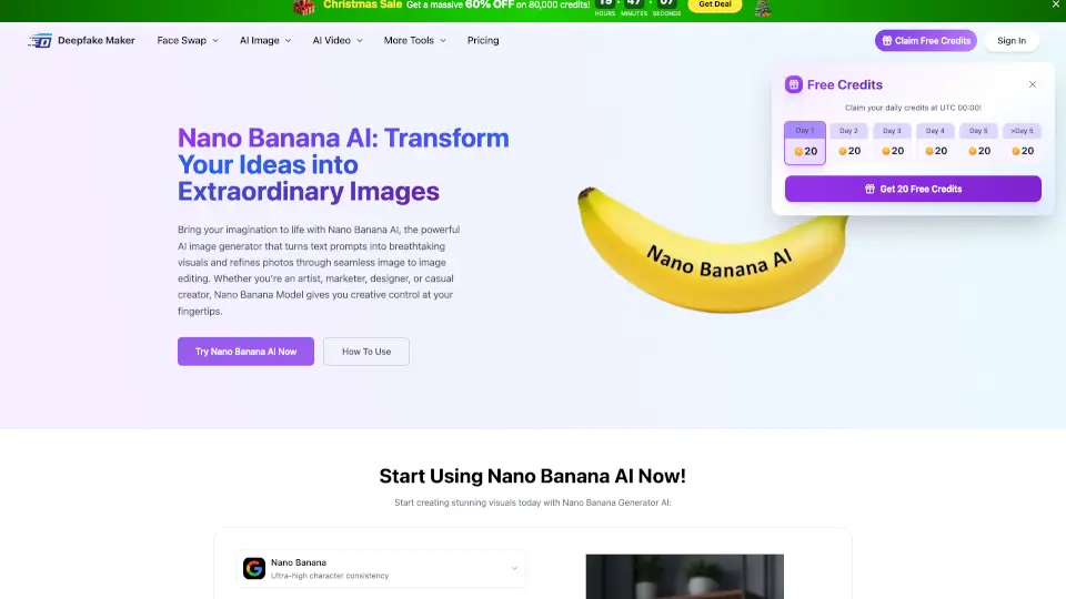 Deepfake Maker Nano Banana AI