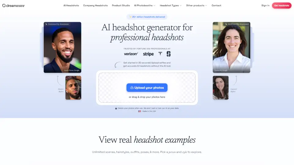 Dreamwave AI Headshot Generator