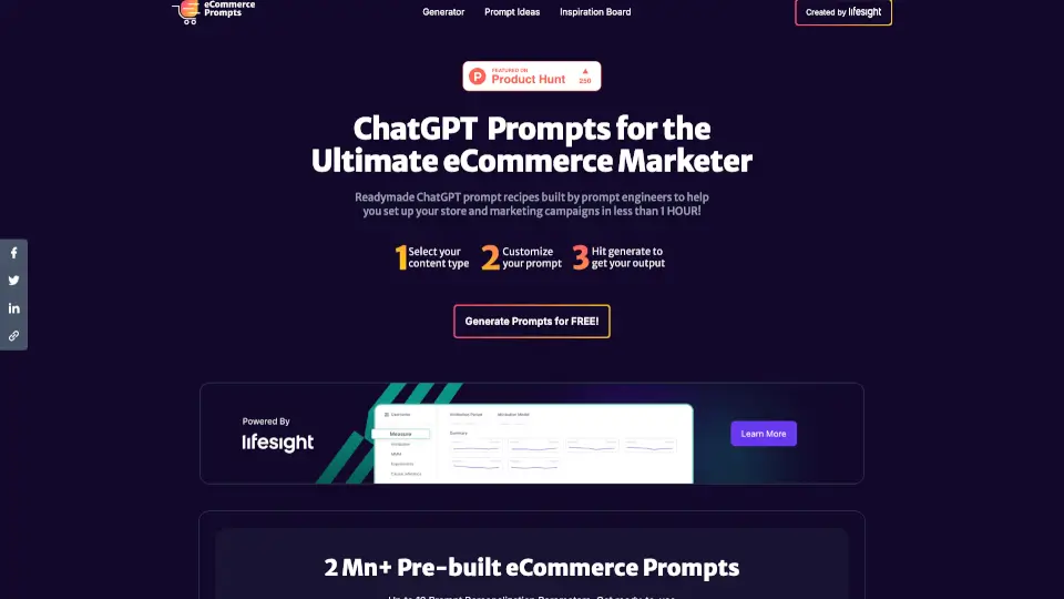 eCommerce Prompt Generator