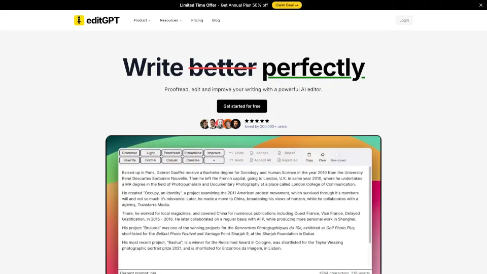 editGPT - Proofread, Edit, and Track Changes in chatGPT