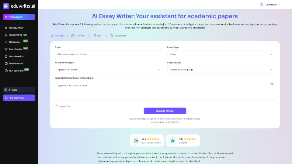 EduWriter AI