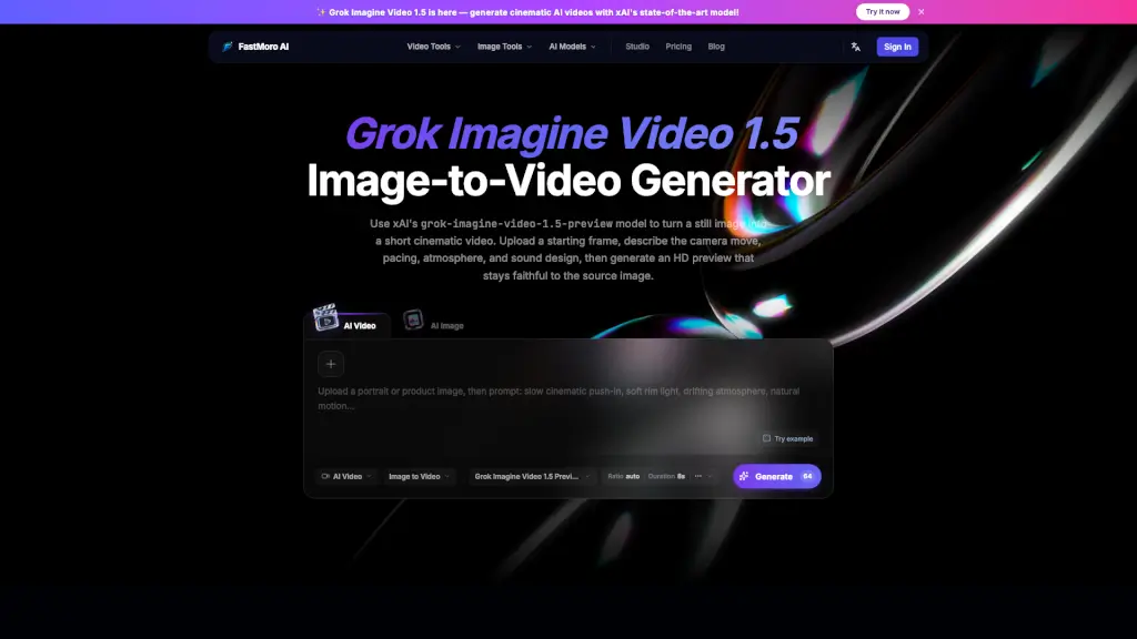 grok imagine video 1.5