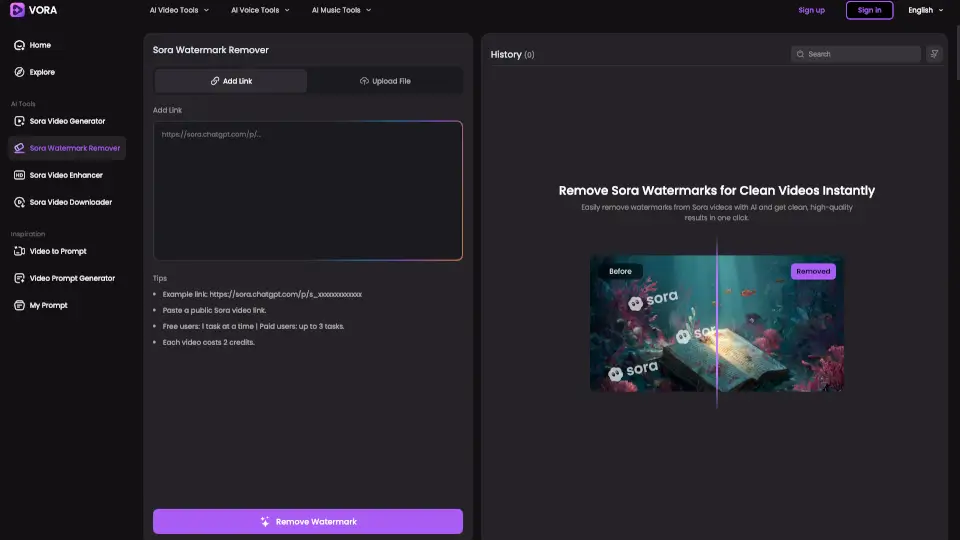 Sora Watermark Remover by Fineshare