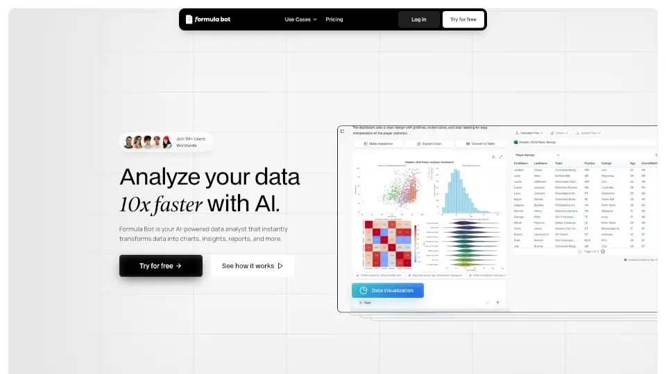 Formula Bot - AI Data Analyst