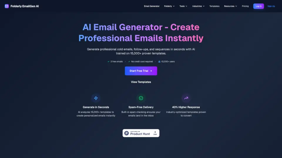 Folderly EmailGen AI